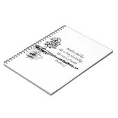 Custom Name Encouraging Scripture Psalm 1:3  Notizblock (Linke Seite)