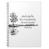 Custom Name Encouraging Scripture Psalm 1:3 Notizblock (Vorderseite)