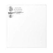 Custom Name Encouraging Scripture Psalm 1:3 Notizblock (Vorderseite)