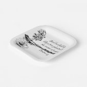 Custom Name Encouraging Scripture Psalm 1:3 Pappteller (Gewinkelt)