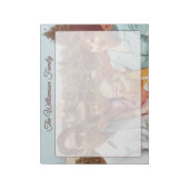 Custom Name Family Photo Retro Script To Do List  Notizblock (Rotiert)