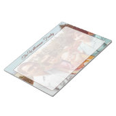 Custom Name Family Photo Retro Script To Do List  Notizblock (angewinkelt)