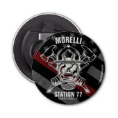 Custom NAME Firefighter Fire Department Station Flaschenöffner (Vorderseite)