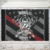 Custom NAME Firefighter Fire Department Station Fußmatte