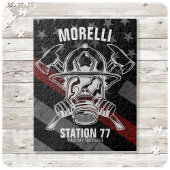 Custom NAME Firefighter Fire Department Station Puzzle