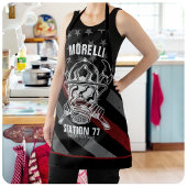 Custom NAME Firefighter Fire Department Station Schürze