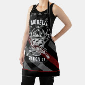 Custom NAME Firefighter Fire Department Station Schürze (InSitu)