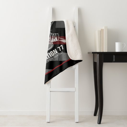 Custom NAME Firefighter Fire Department Station Sherpadecke (Beispiel)