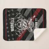 Custom NAME Firefighter Fire Department Station Sherpadecke (Vorderseite (Horizontal))