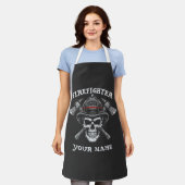 Custom Name Firefighter Wife Apron Schürze (Getragen)