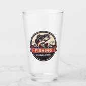 Custom Name Fishing Glas (Vorderseite)