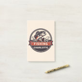 Custom Name Fishing Post-it Klebezettel (Auf Schreibtisch)