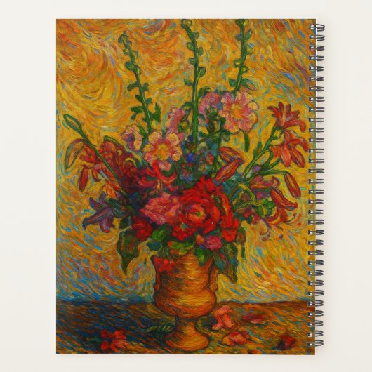 Custom Name Floral Planner Planer (Rückseite)