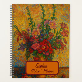 Custom Name Floral Planner Planer