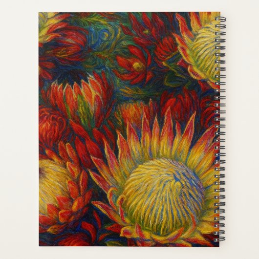 Custom Name  Floral Planner Planer (Rückseite)