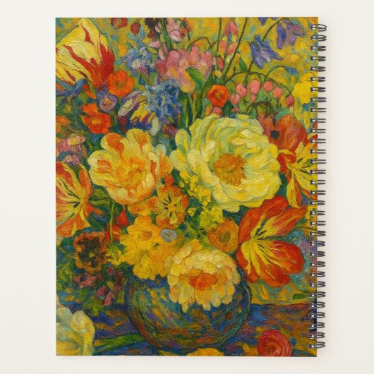 Custom Name  Floral Planner Planer (Rückseite)