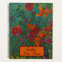 Custom Name Floral Planner Planer