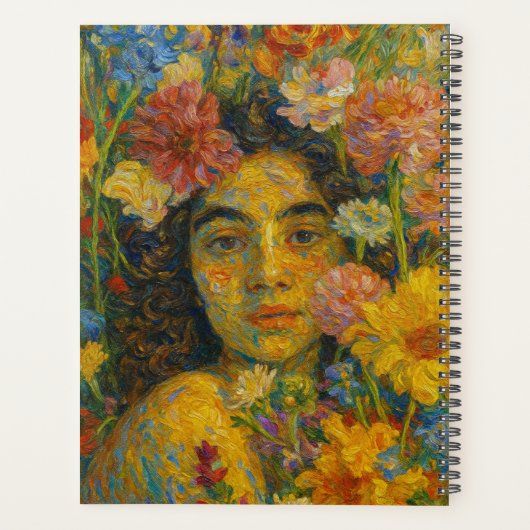 Custom Name  Floral Planner Planer (Rückseite)