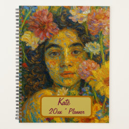 Custom Name Floral Planner Planer