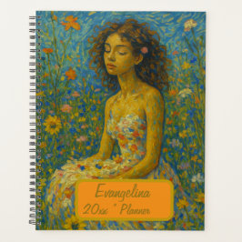 Custom Name Floral Planner Planer