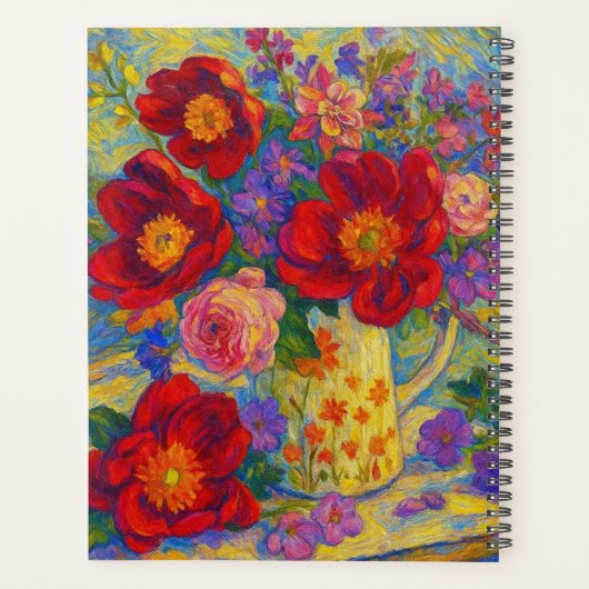 Custom Name Floral Planner Planer (Rückseite)