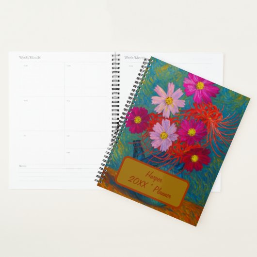 Custom Name Floral Planner Planer (Anzeige)