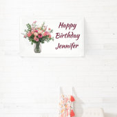 Custom Name Flower Floral Bouquet Banner (InSitu)