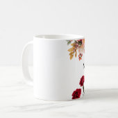 Custom Name Flower Mug Kaffeetasse (Vorderseite Links)