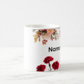 Custom Name Flower Mug Kaffeetasse (Mittel)