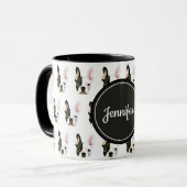 Custom Name French Bulldog Coffee Mug Tasse (Vorderseite Links)