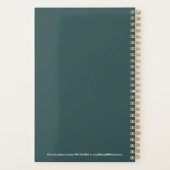 Custom Name Fun Cool Teacher Goose Planner Planer (Rückseite)