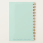 Custom Name Fun Cool Teacher Goose Planner Planer (Rückseite)