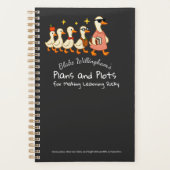 Custom Name Fun Cool Teacher Goose Planner Planer (Vorderseite)