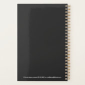 Custom Name Fun Cool Teacher Goose Planner Planer (Rückseite)