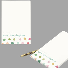 Custom Name Fun Gift for Teachers Stationery Post-it Klebezettel