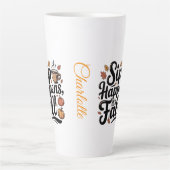 Custom name funny fall saying Mug Milchtasse (Vorderseite)