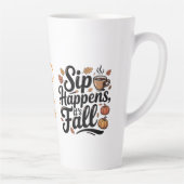 Custom name funny fall saying Mug Milchtasse (Rechts)