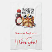 Custom Name Funny Food Towel Romantic Valentine Geschirrtuch (Vertikal)