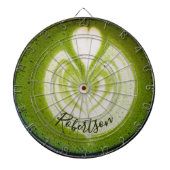 Custom Name Funny Matcha Latte Lover Green Tea Dartscheibe (vorne)