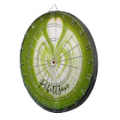 Custom Name Funny Matcha Latte Lover Green Tea Dartscheibe (Vorderseite rechts)