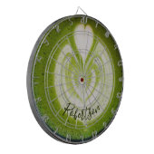 Custom Name Funny Matcha Latte Lover Green Tea Dartscheibe (Vorderseite Links)