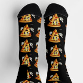 Custom Name Funny Pizza Socks – Personalized Gift" Socken (Oben)