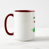 Custom Name Funny Thinking Drink Christmas Trees Tasse (Links)