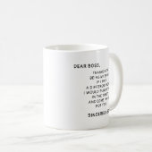 Custom Name Gift for Best Boss Friend Funny Boss Kaffeetasse (VorderseiteRechts)