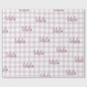 custom name gift wrap geschenkpapier (Flach)