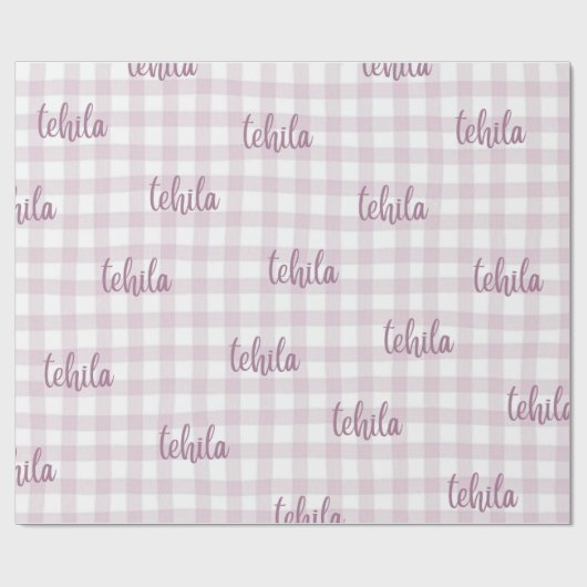 custom name gift wrap geschenkpapier (Flach)