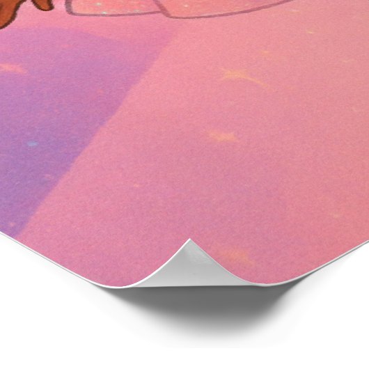 Custom Name Girl Poster (Ecke)