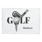 Custom Name Golf Kissenbezug (Rückseite)