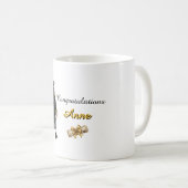Custom Name Graduation wish mug Kaffeetasse (VorderseiteRechts)