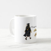 Custom Name Graduation wish mug Kaffeetasse (Vorderseite Links)